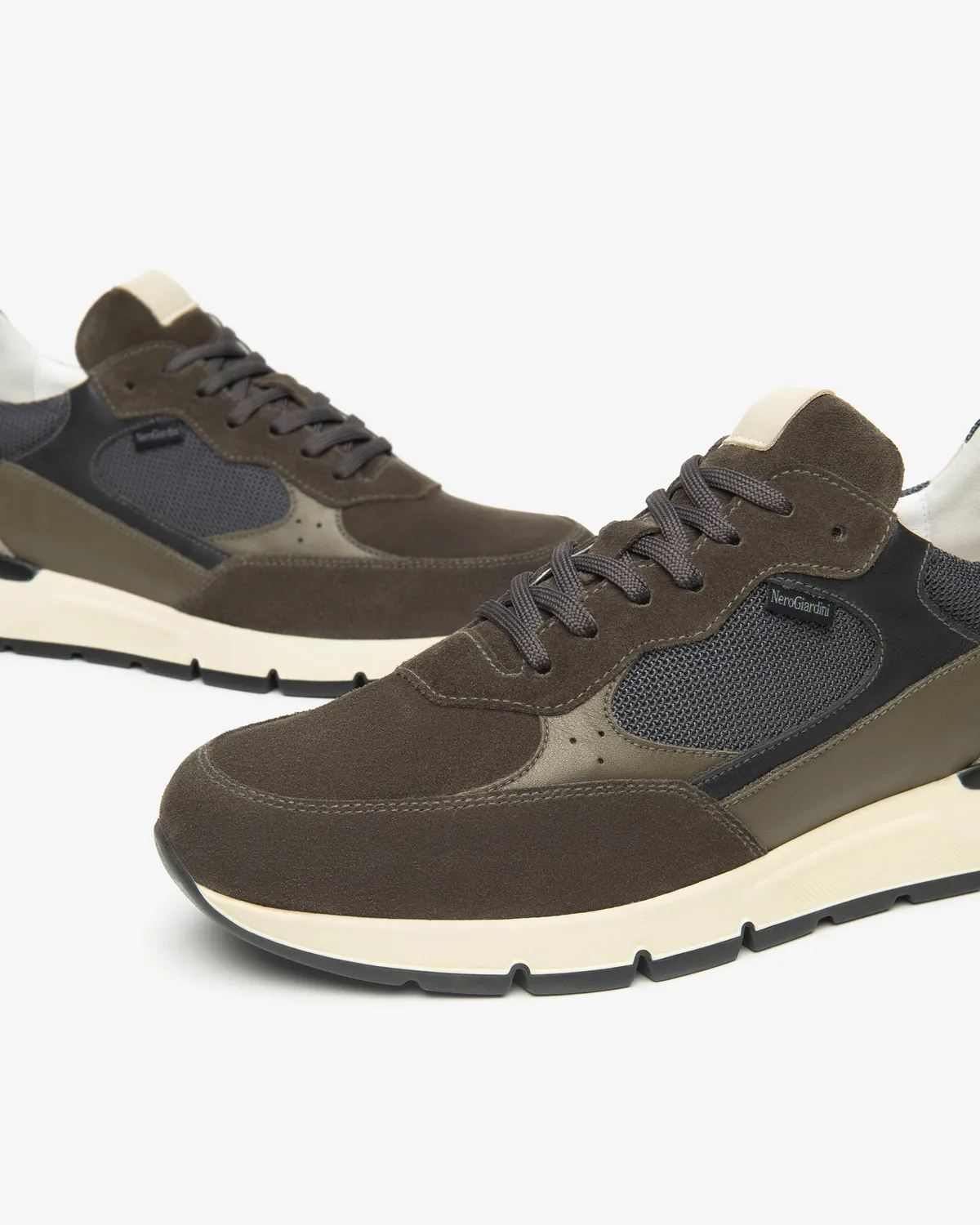 NeroGiardini Sneakers barbati piele intoarsa canvas 39-46