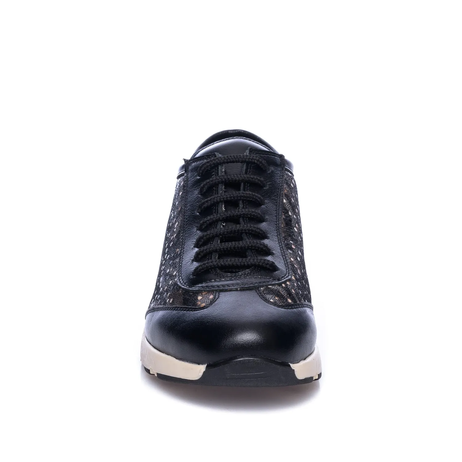 Catinca Shoes AD8 NS pantofi sport damă piele negru șarpe