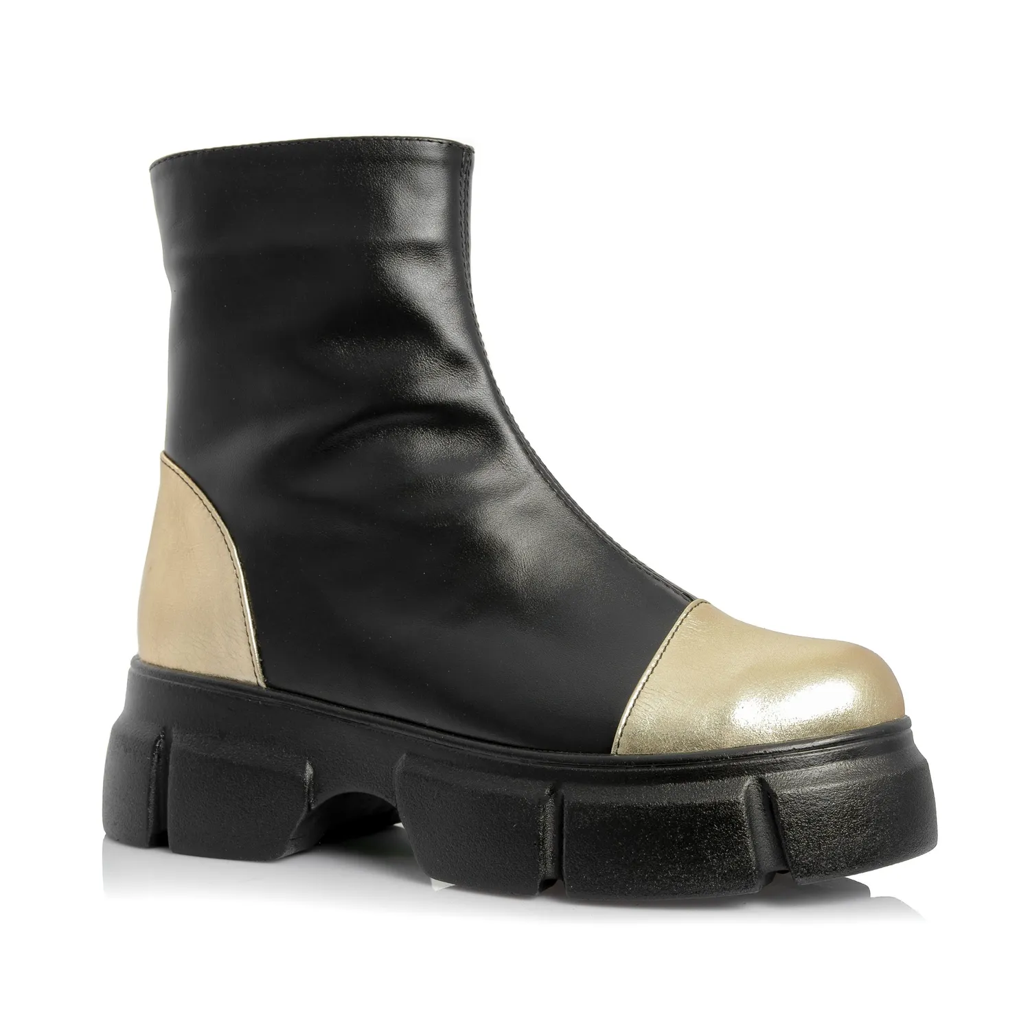 Catinca Shoes BC25F NBAU bocanci dama negri piele naturala