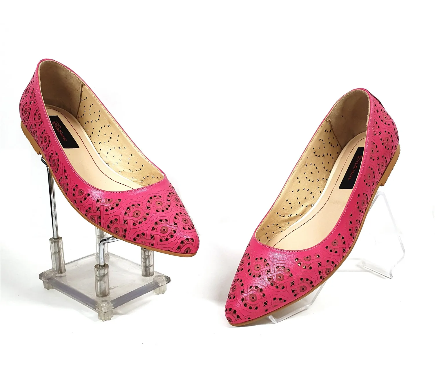 Catinca Shoes STP R balerini dama piele roz stileto