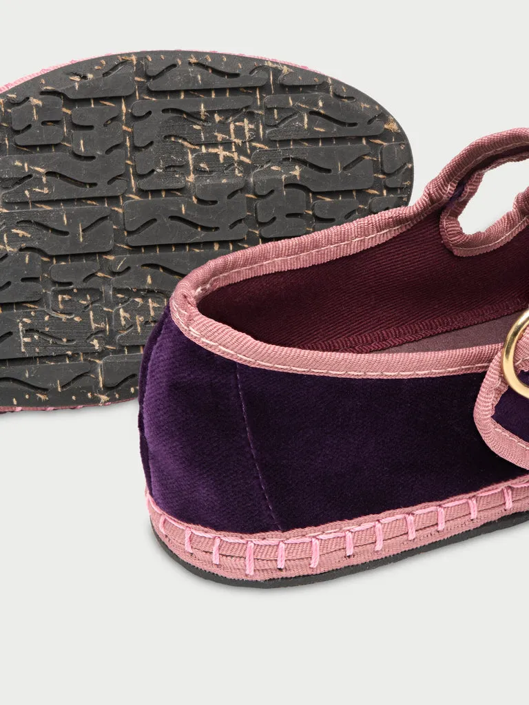 Flagelus Matilda Purple pantofi mary jane mov
