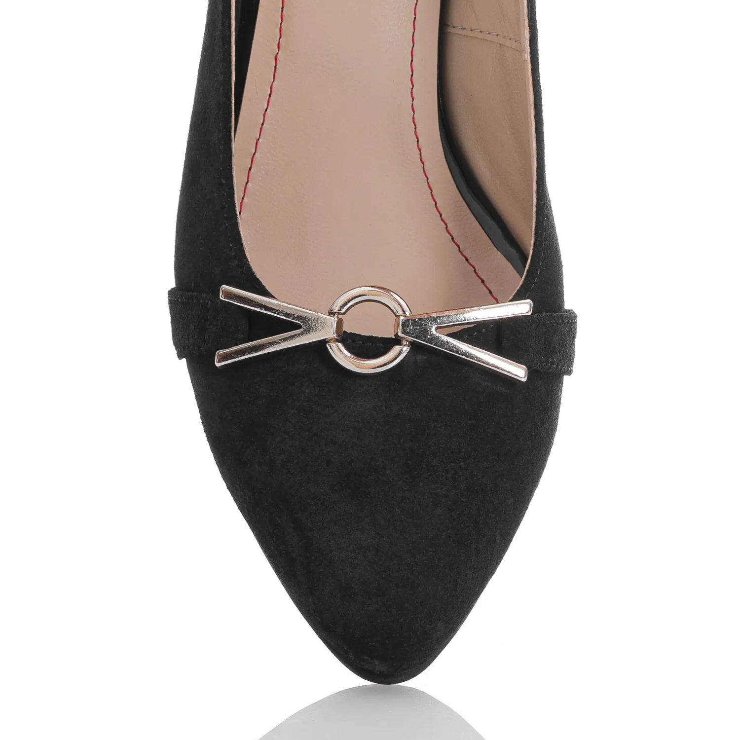Catinca Shoes A44 NA pantofi piele negru antilopă