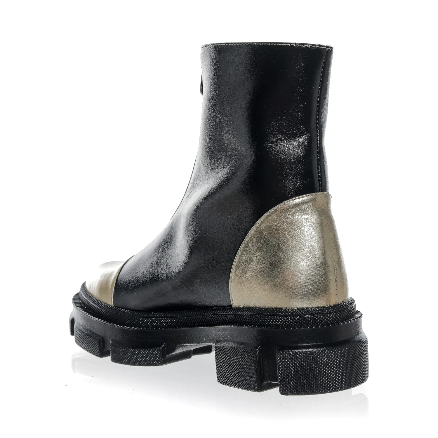 Catinca Shoes BC25 NBAU bocanci dama piele negru auriu