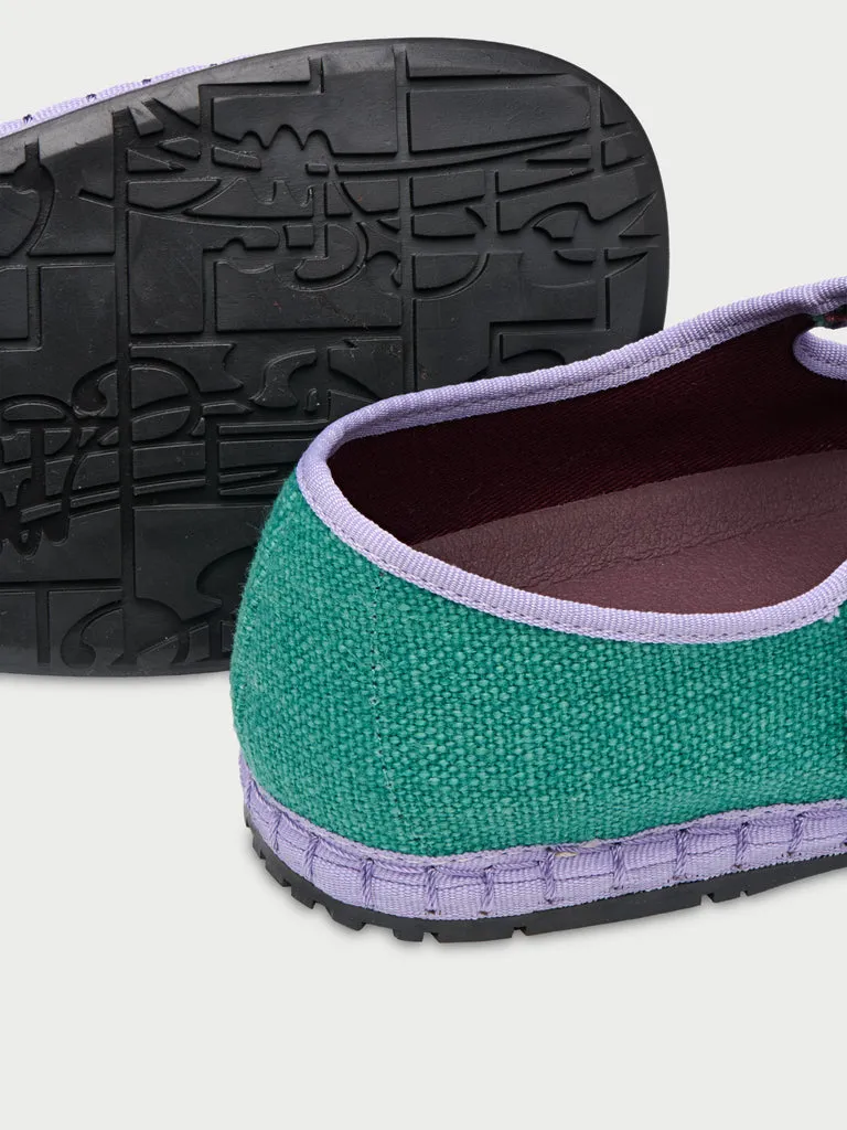 Flagelus Cinderella Ivetta pantofi Mary Jane verde