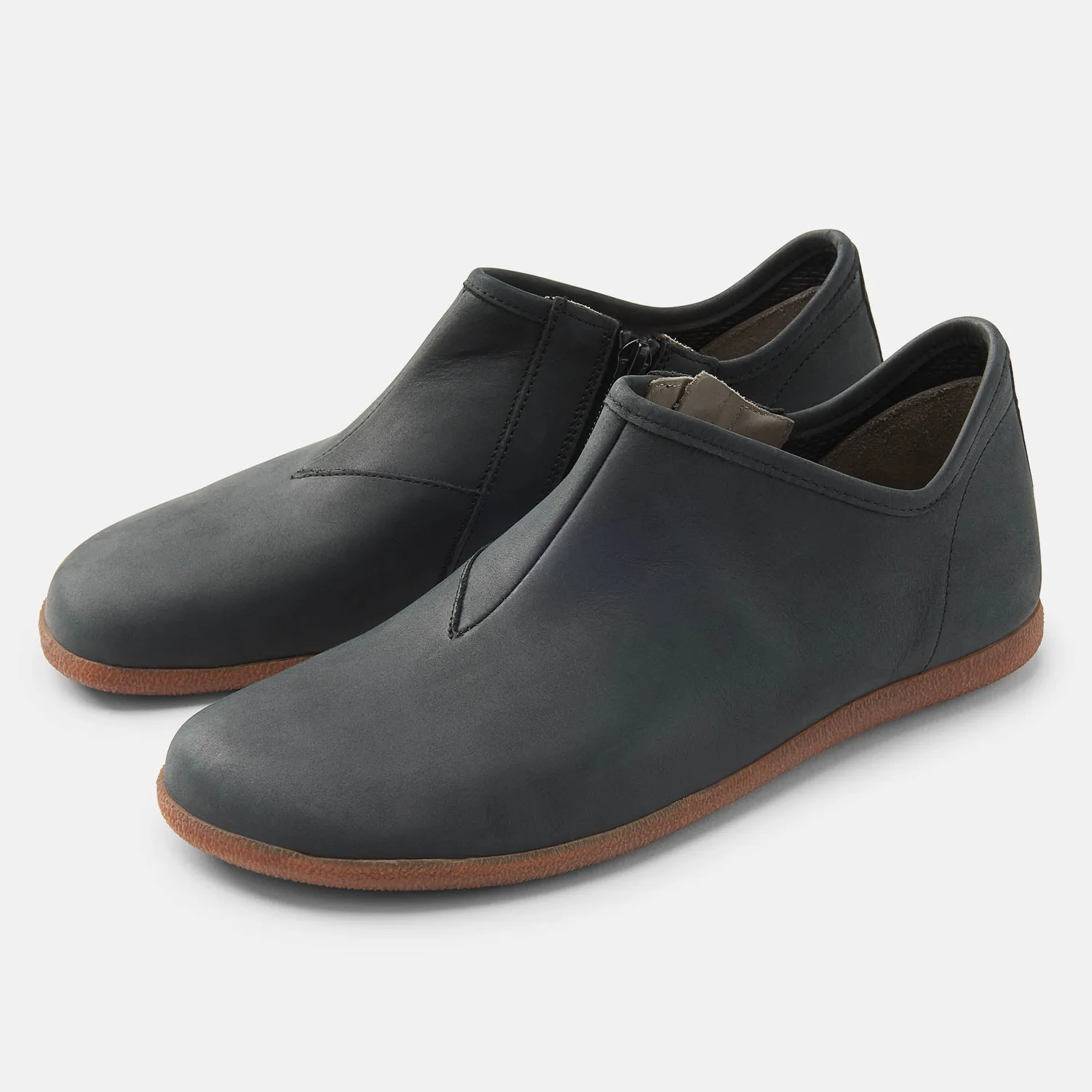 BÄR Pure Lotus slip-on damă barefoot antracit fermoar lateral