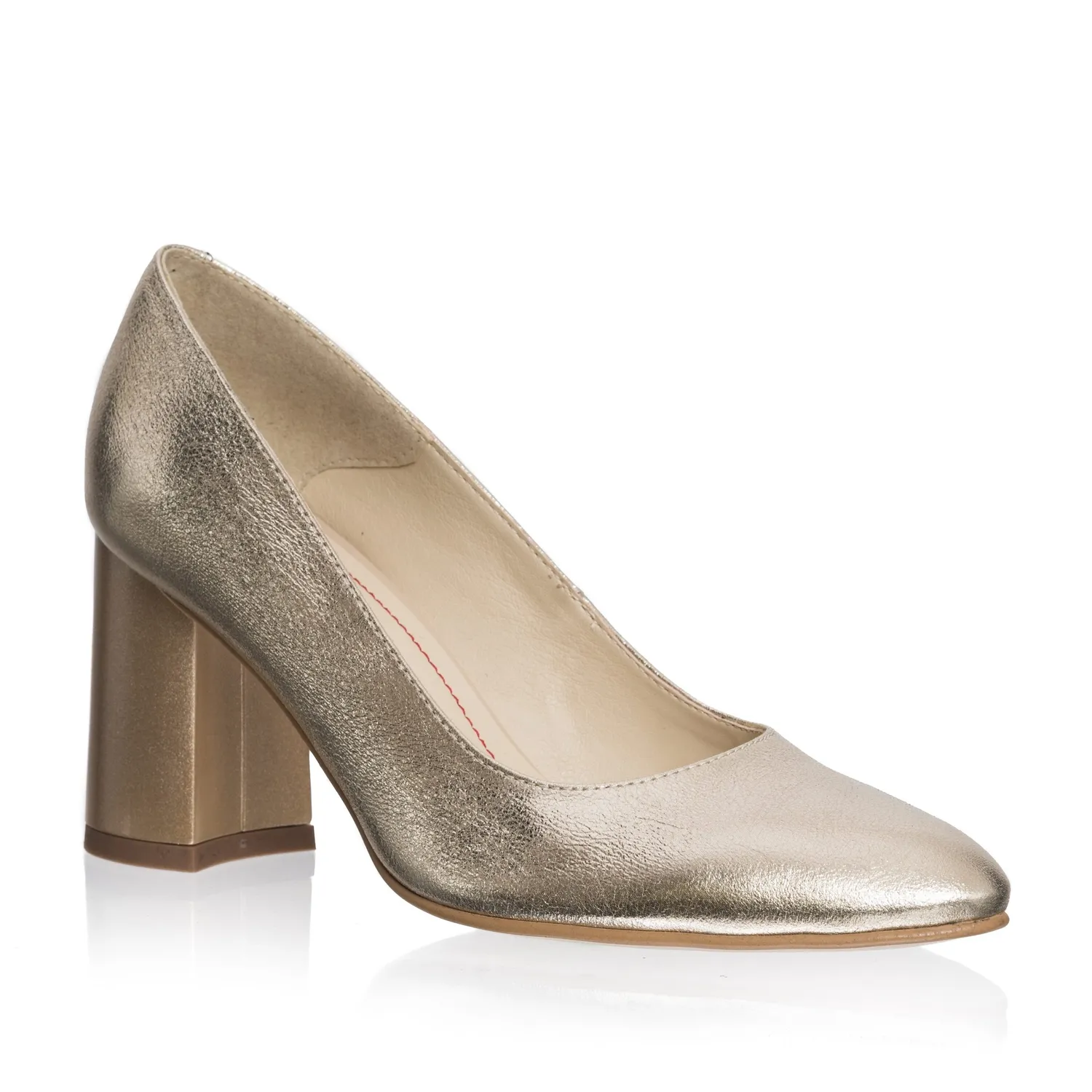 Catinca Shoes R11 AU pantofi dama piele naturala auriu