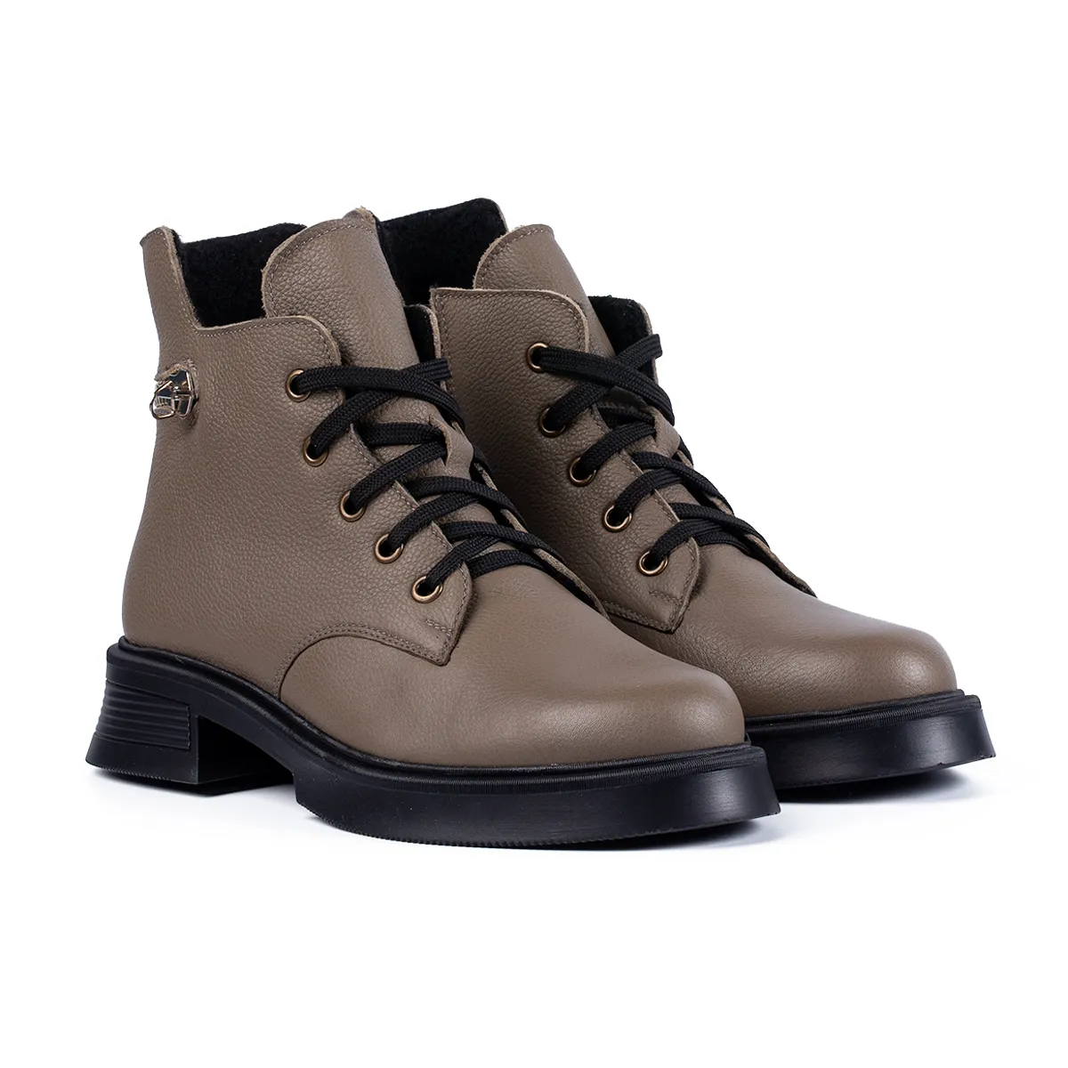 Ghete damă Lucas Shoes 411 Bej piele iarnă