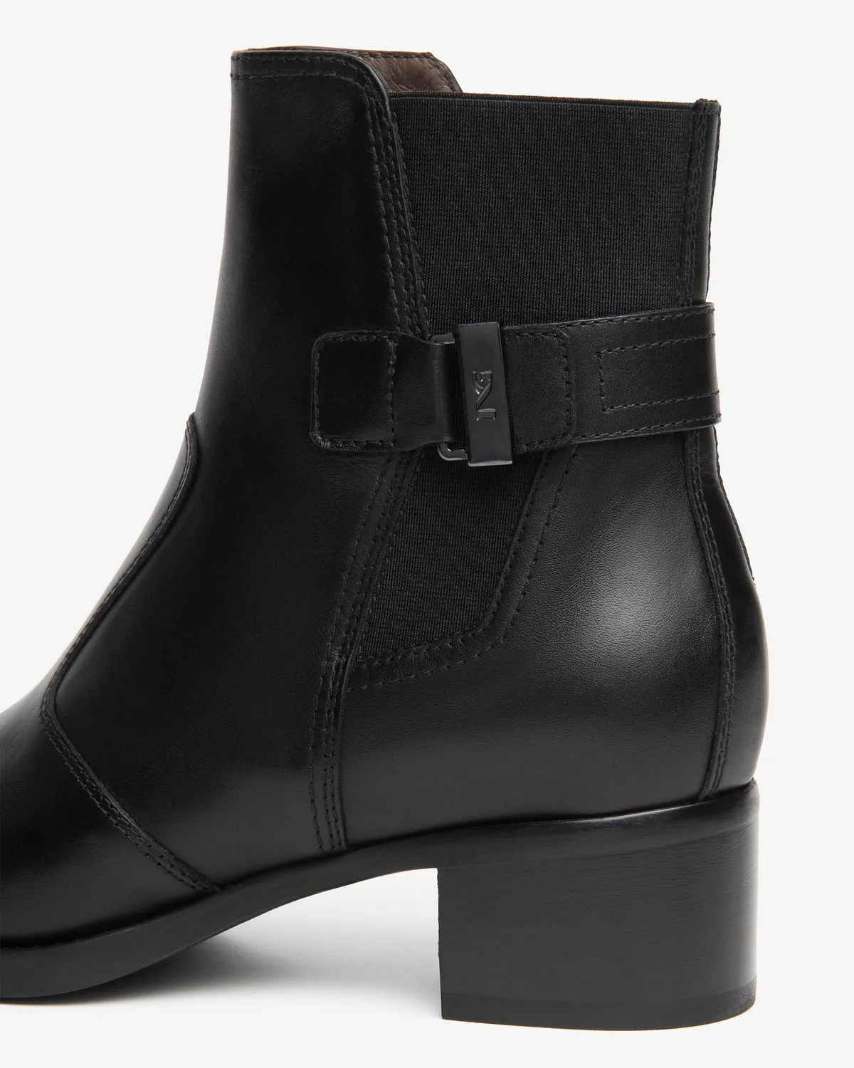 NeroGiardini ghete dama piele toc bloc 4 cm