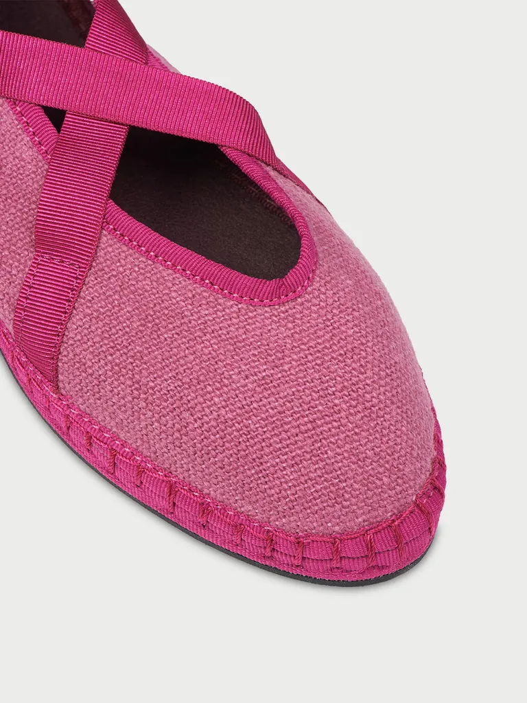 Flagelus Eichiro Ribbon pantofi slip-on roz in