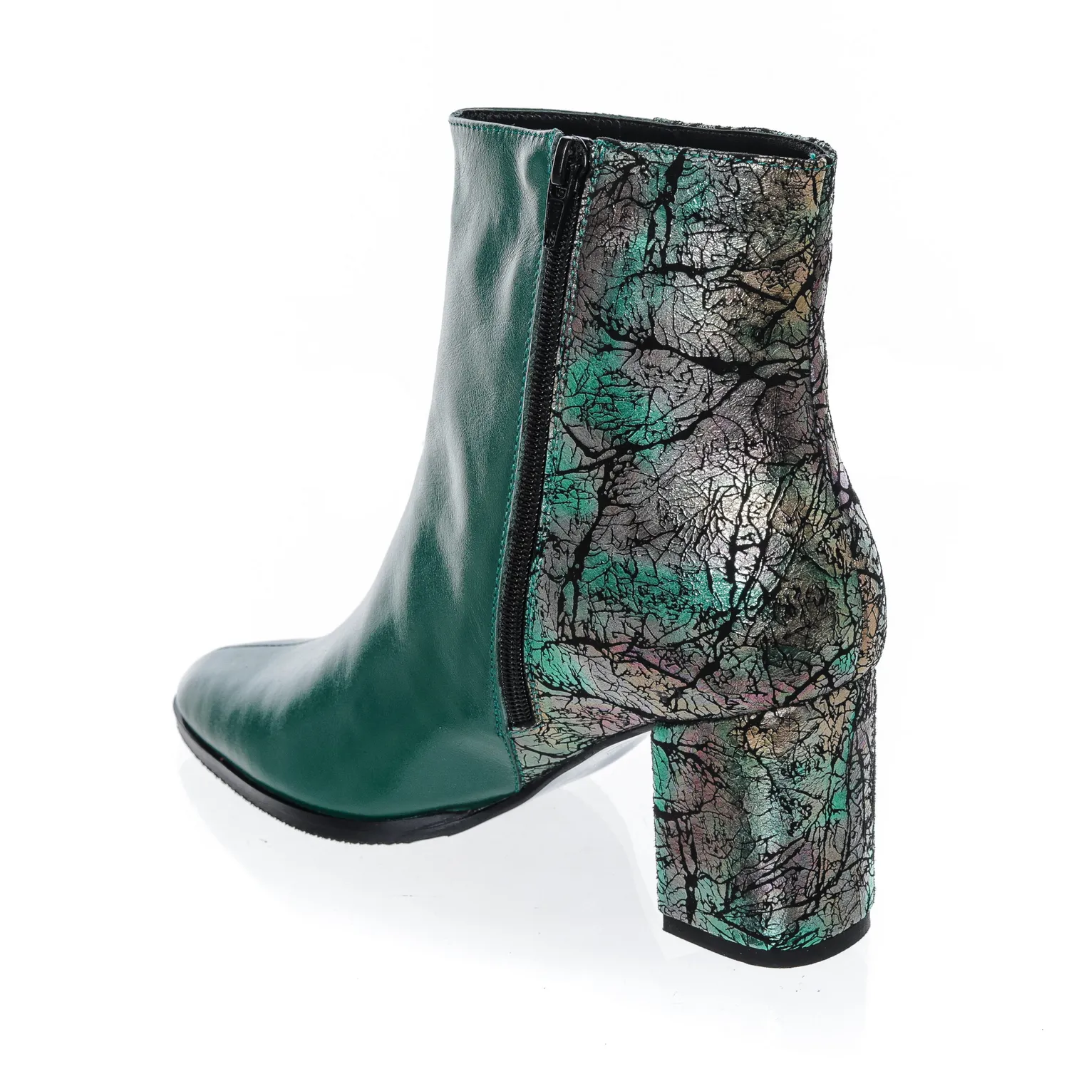 Catinca Shoes GX31 VBVS ghete damă piele verde box