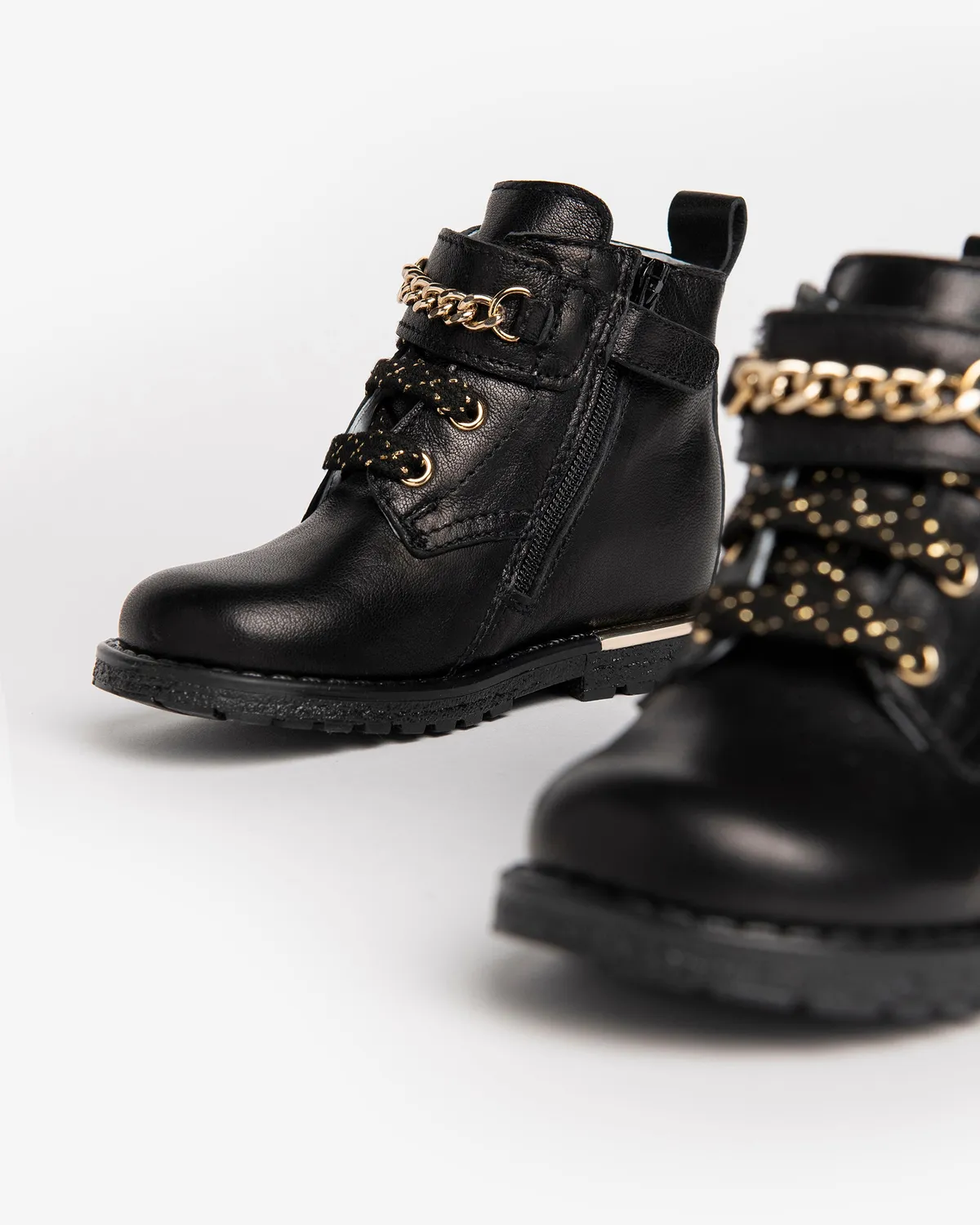 Ghete piele fete NeroGiardini Baby cu DryGo maro