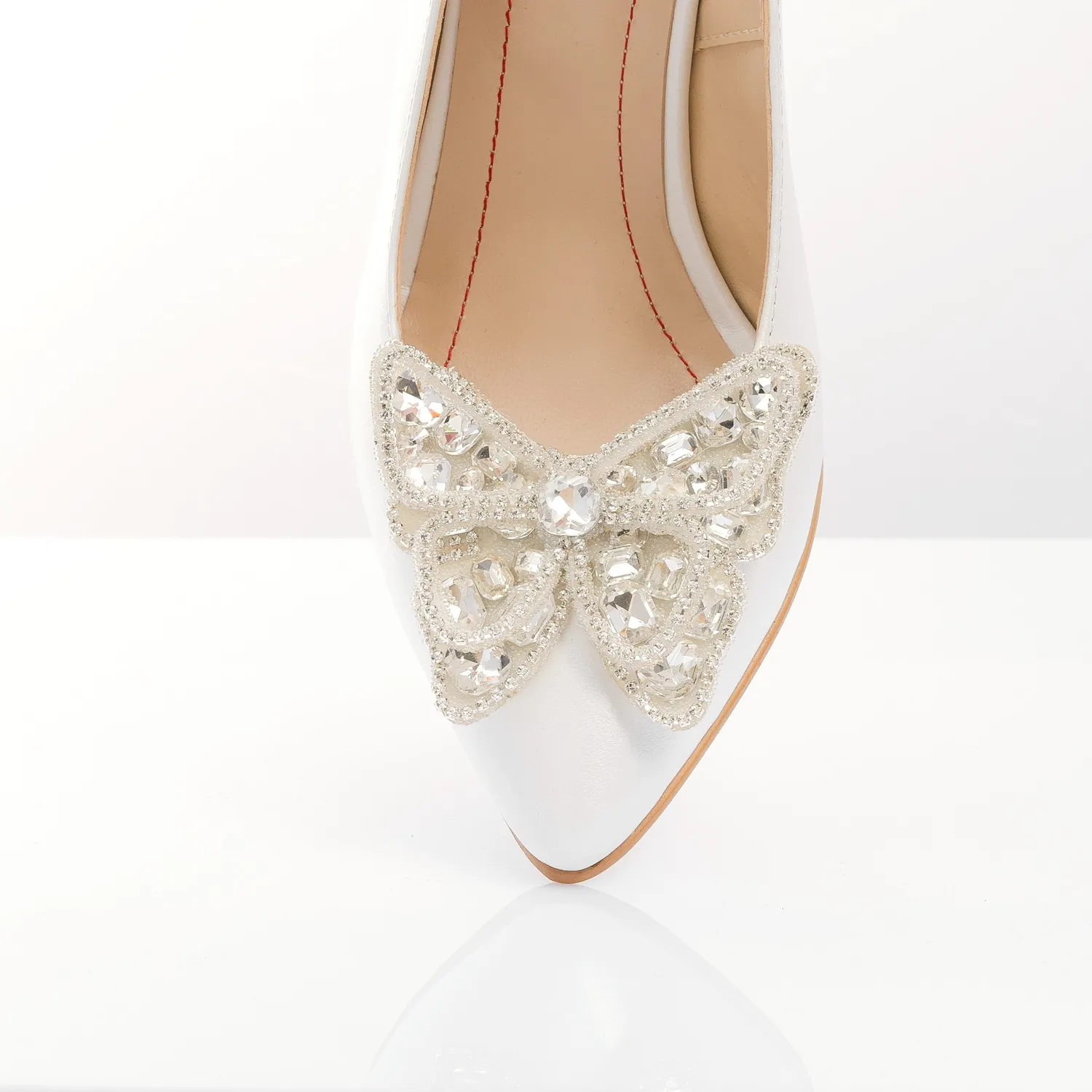 Catinca Shoes Alb Sidef D57F sandale dama piele naturala albe