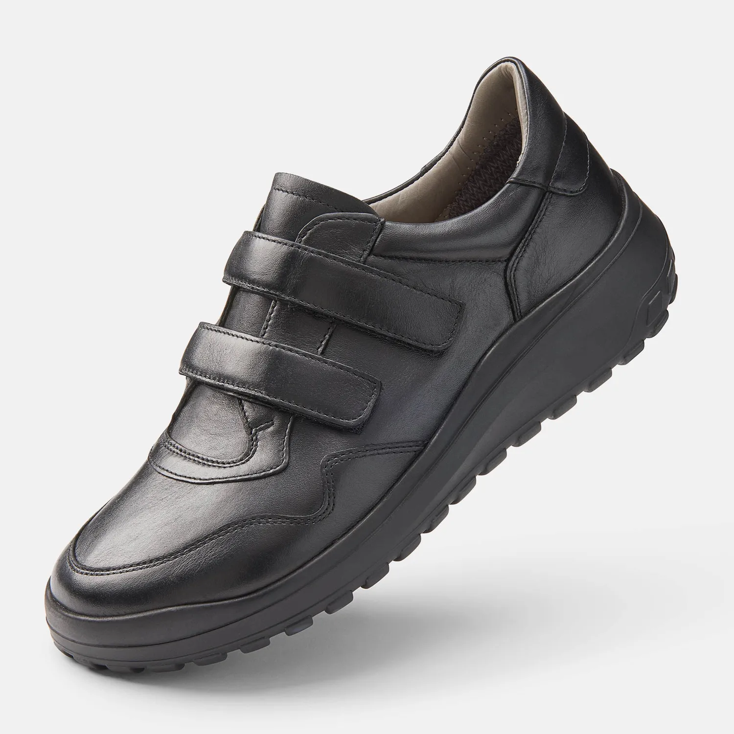 BÄR Jori sneakers piele negri velcro
