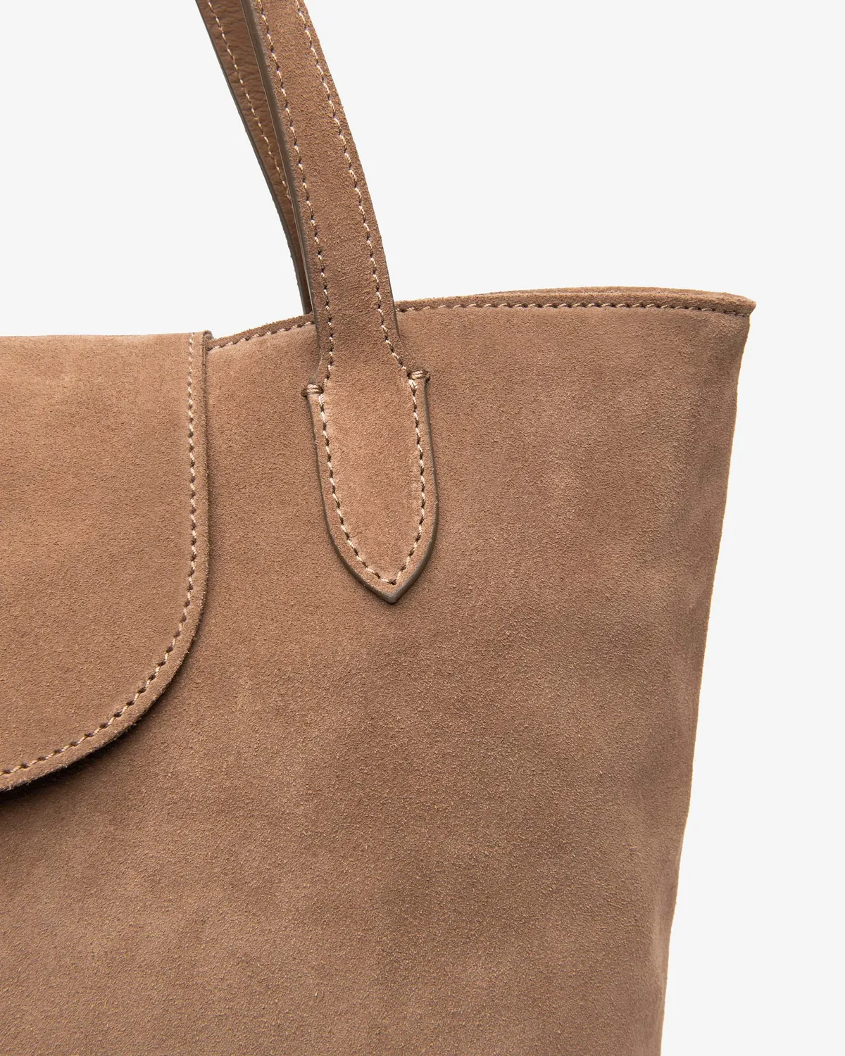NeroGiardini geanta tote piele intoarsa cu clapa