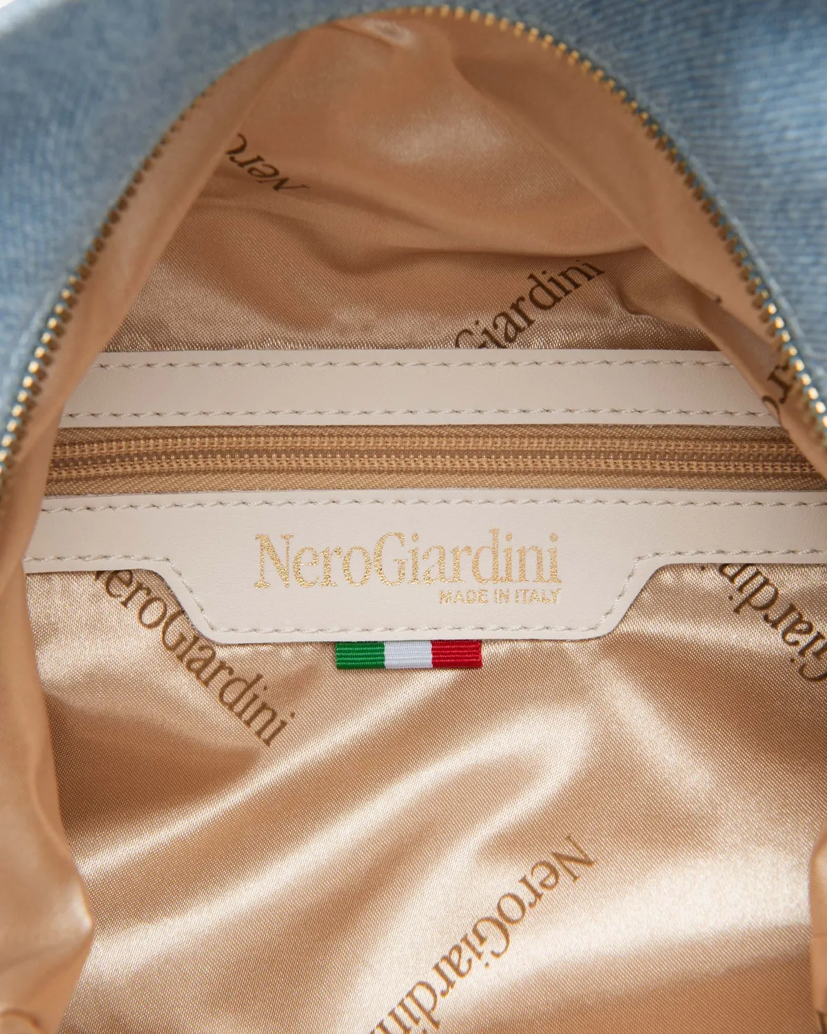 NeroGiardini geanta hobo dama material tehnic bej