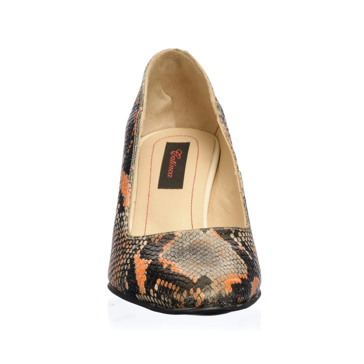 Catinca Shoes R7 SG pantofi dama piele galben sarpe
