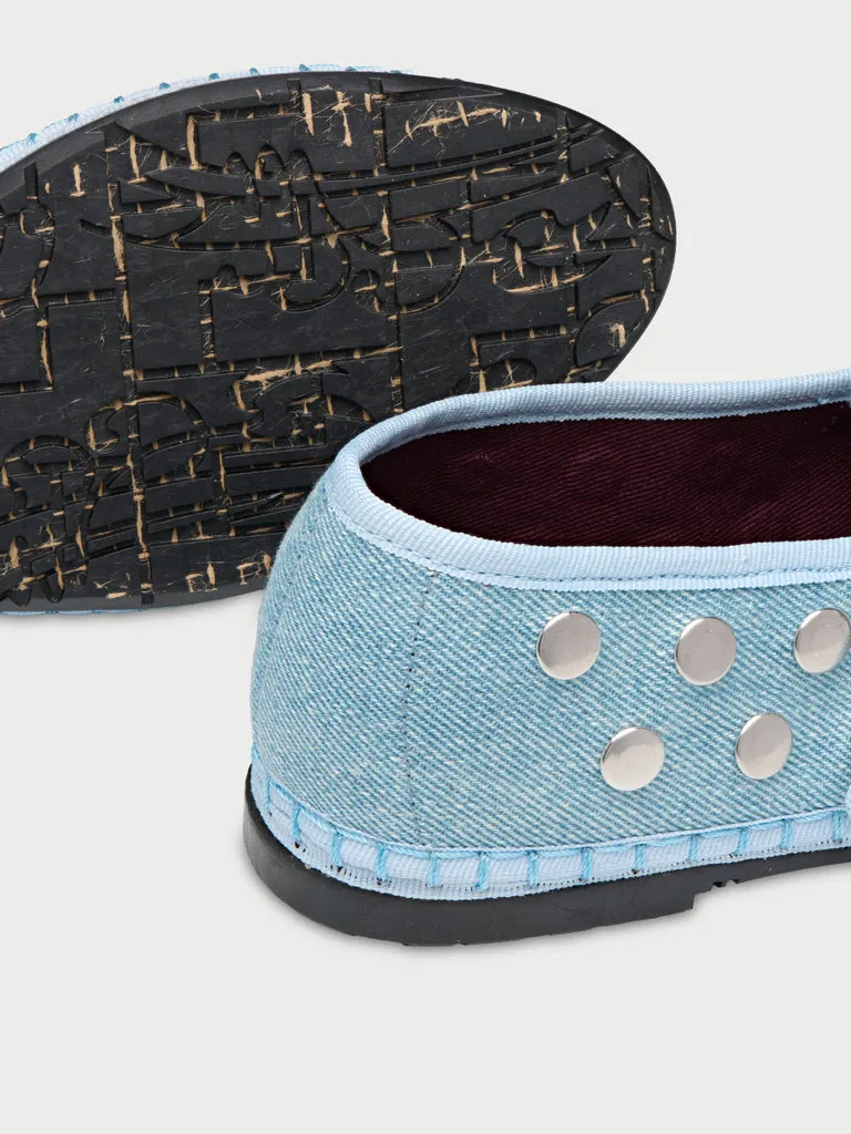 Flagelus Mae Silver Light Denim balerini denim