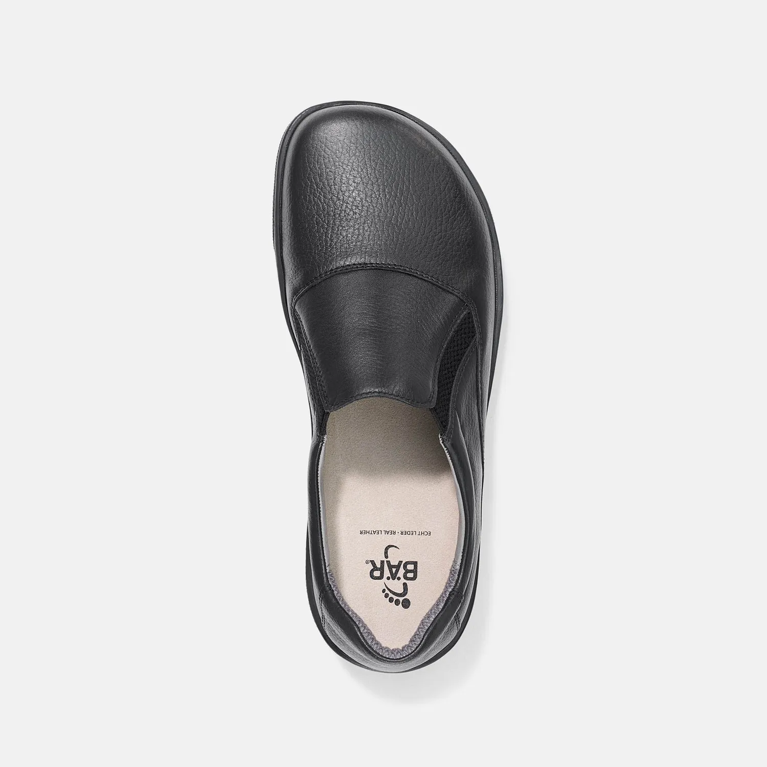 BÄR Bastian pantofi slip-on negri piele