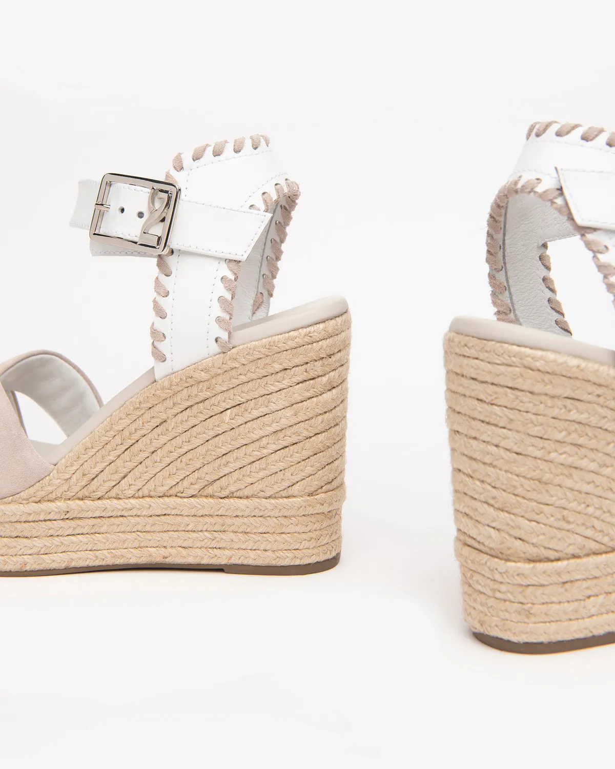 NeroGiardini sandale piele dama wedge 10 cm cu barete