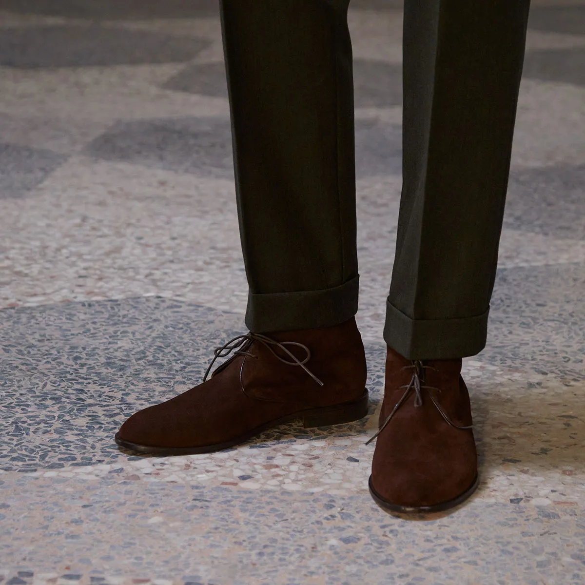 Cecilia Bringheli Vento Dark Brown ghete chukka