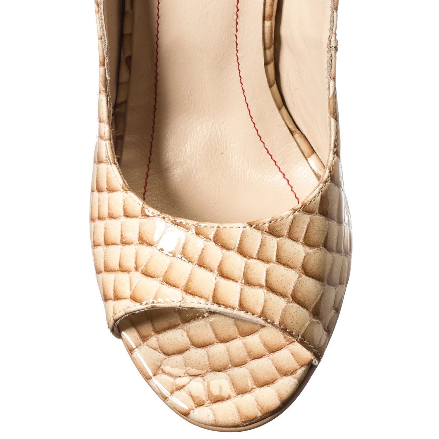 Catinca Shoes S29 MC sandale piele maro croco