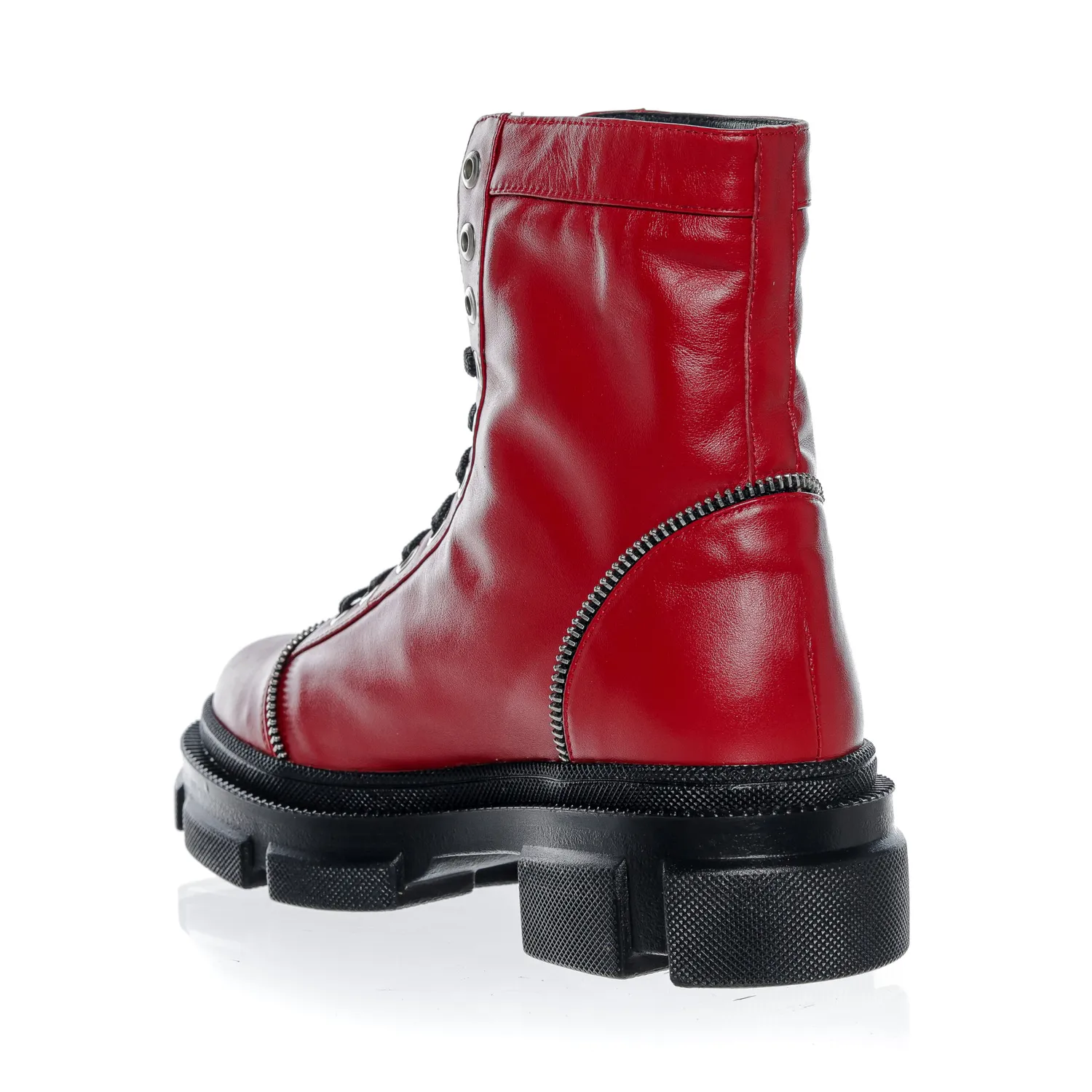 Catinca Shoes BC31 R bocanci damă roșu box piele