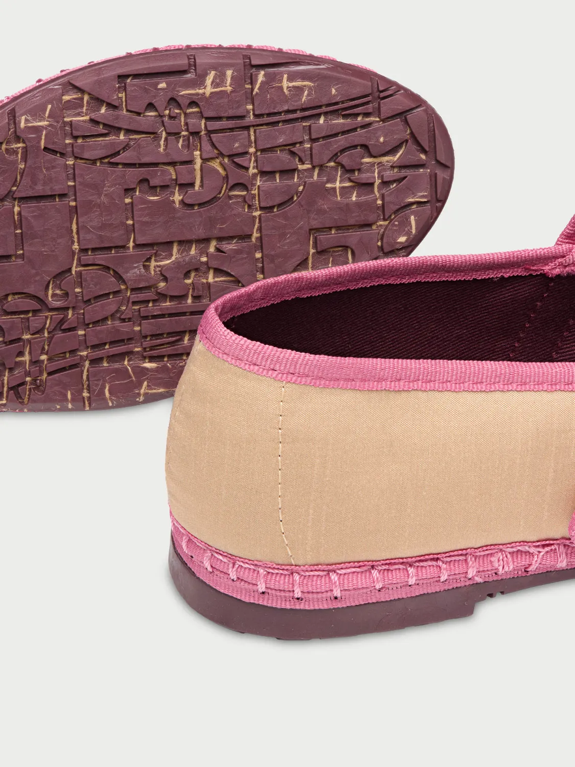 Flagelus Claire Gold pantofi mary jane bej roz