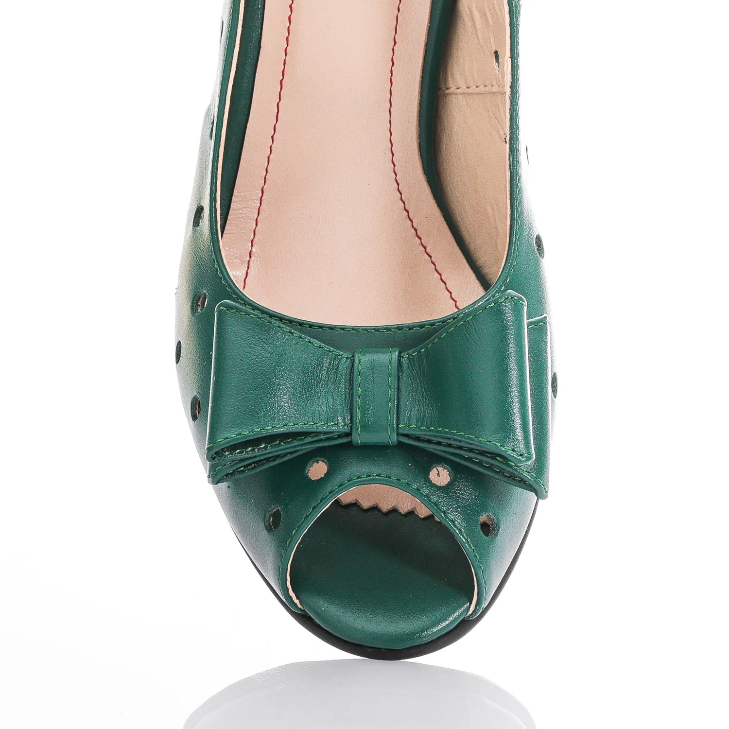 Catinca Shoes F24 VB sandale dama verzi piele naturala