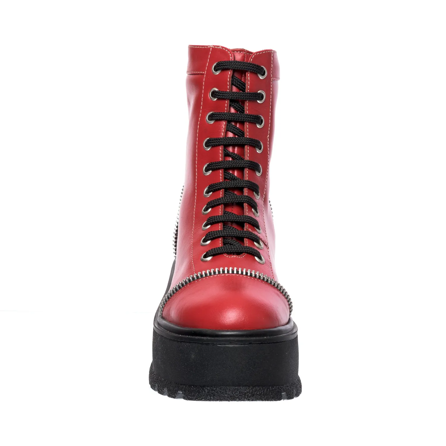 Catinca Shoes BC31 RB bocanci dama piele rosu box