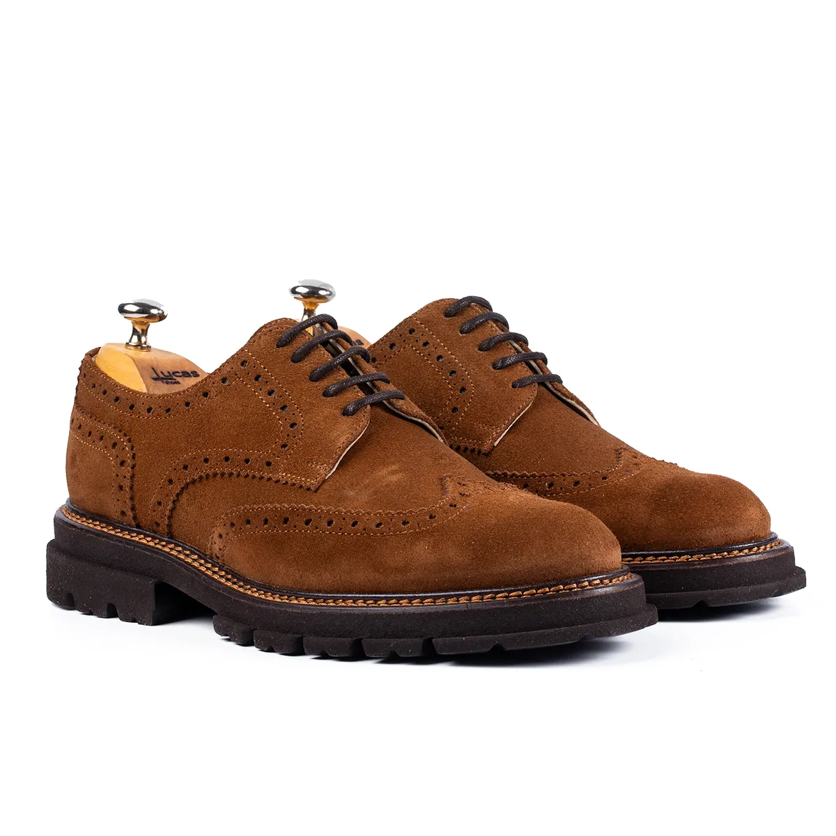 Lucas Shoes Elegant 550 pantofi bărbați maro velur