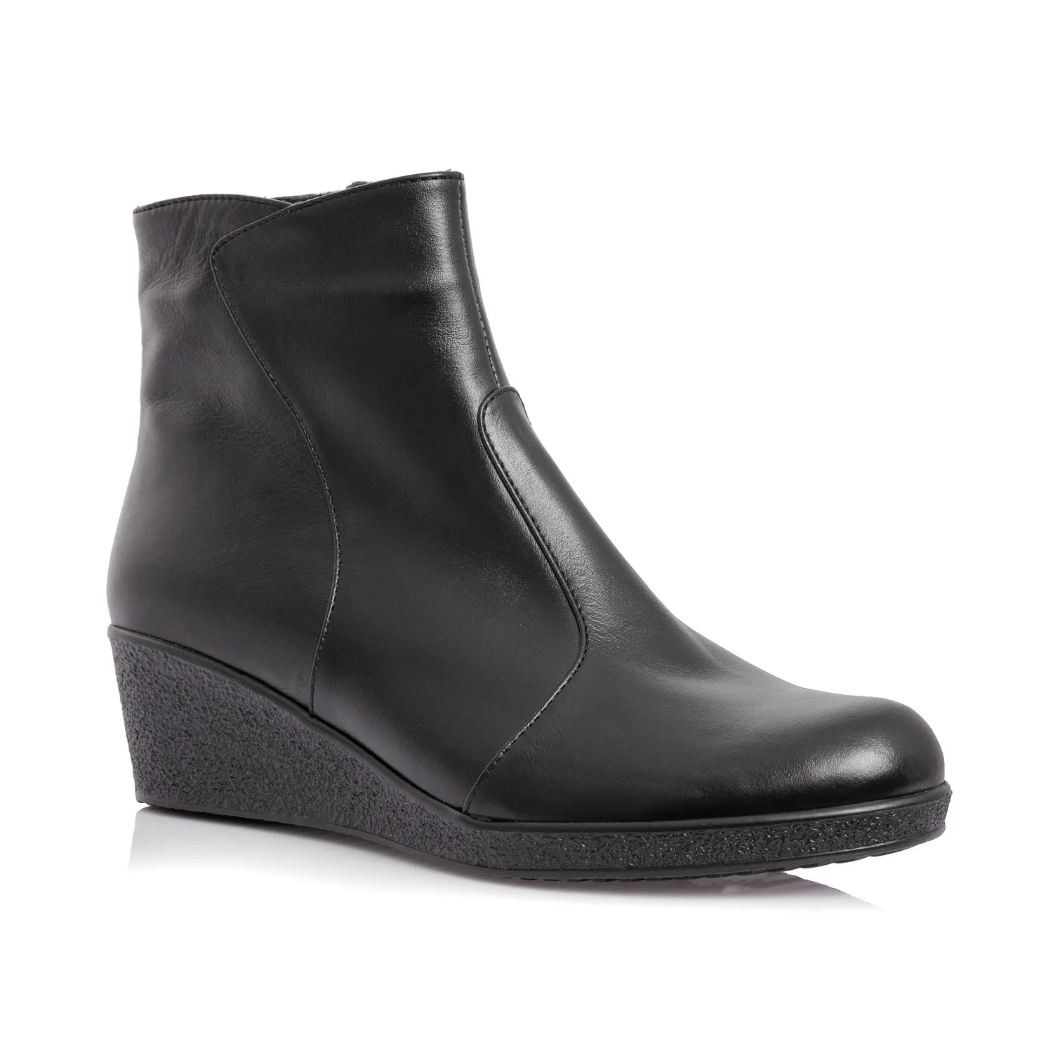 Catinca Shoes O55 NB ghete dama negru box piele