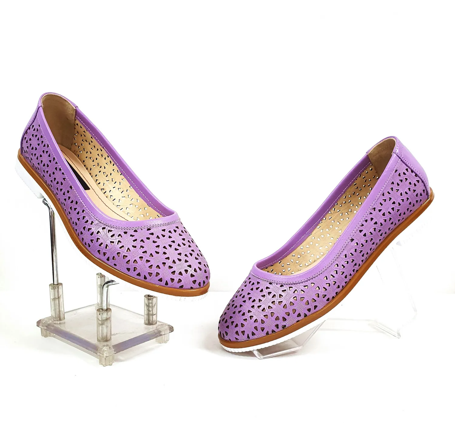 Catinca Shoes BL 4 L balerini piele naturala lila