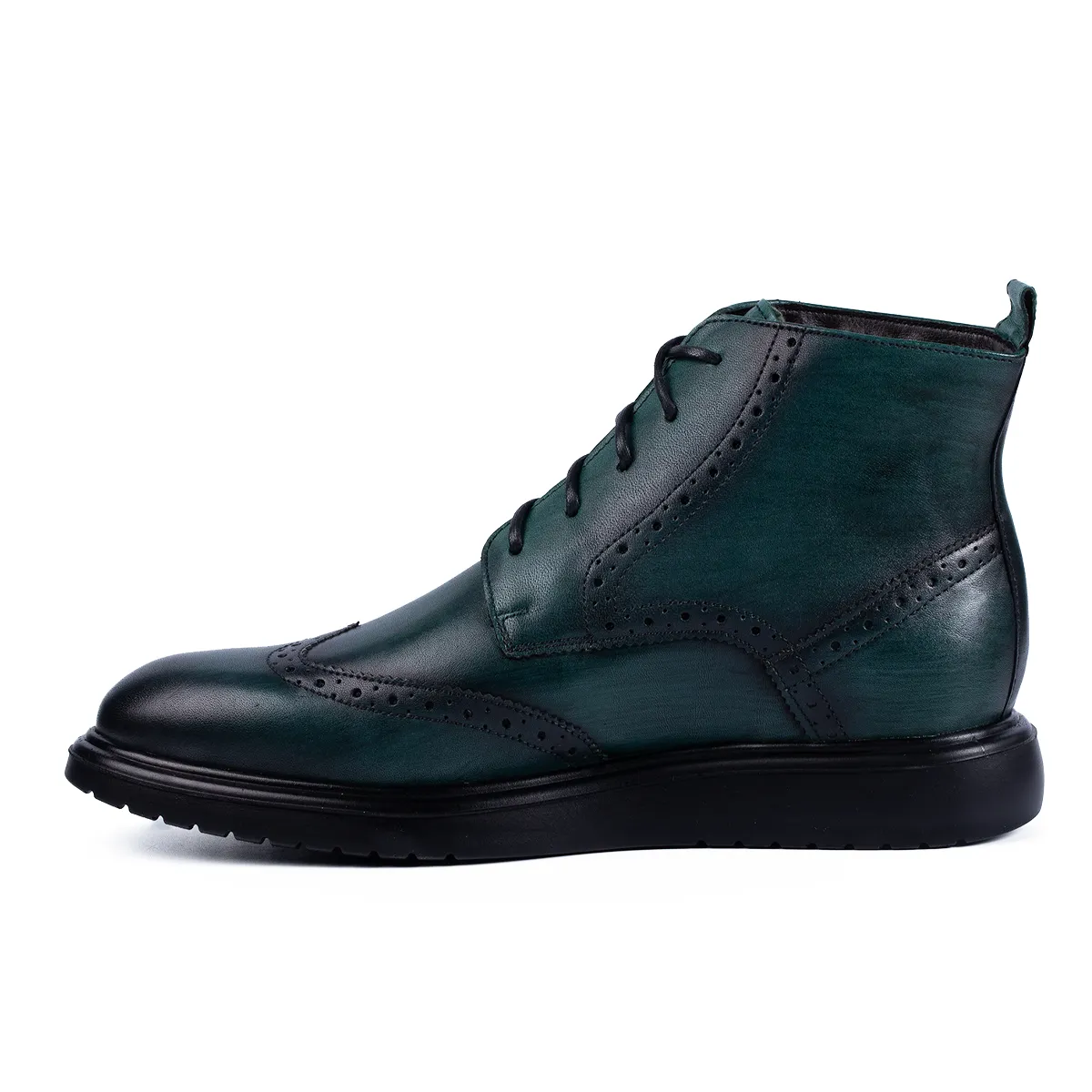Lucas Shoes Ghete 850 Dudu verde bocanci piele iarnă
