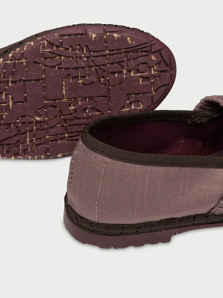 Flagelus Mafalda Silver Kids pantofi mătase maro