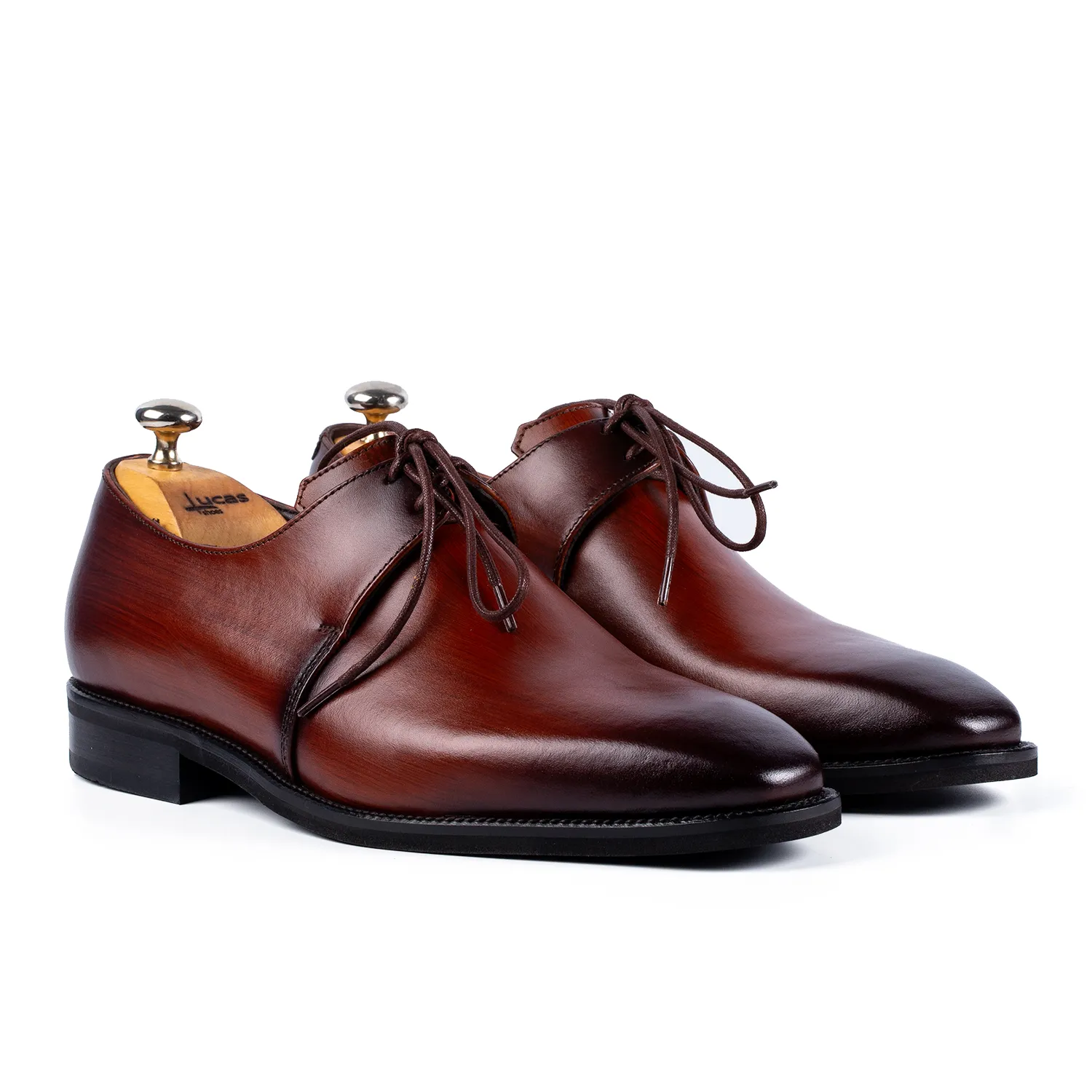 Lucas Shoes Arca pantofi derby coniac
