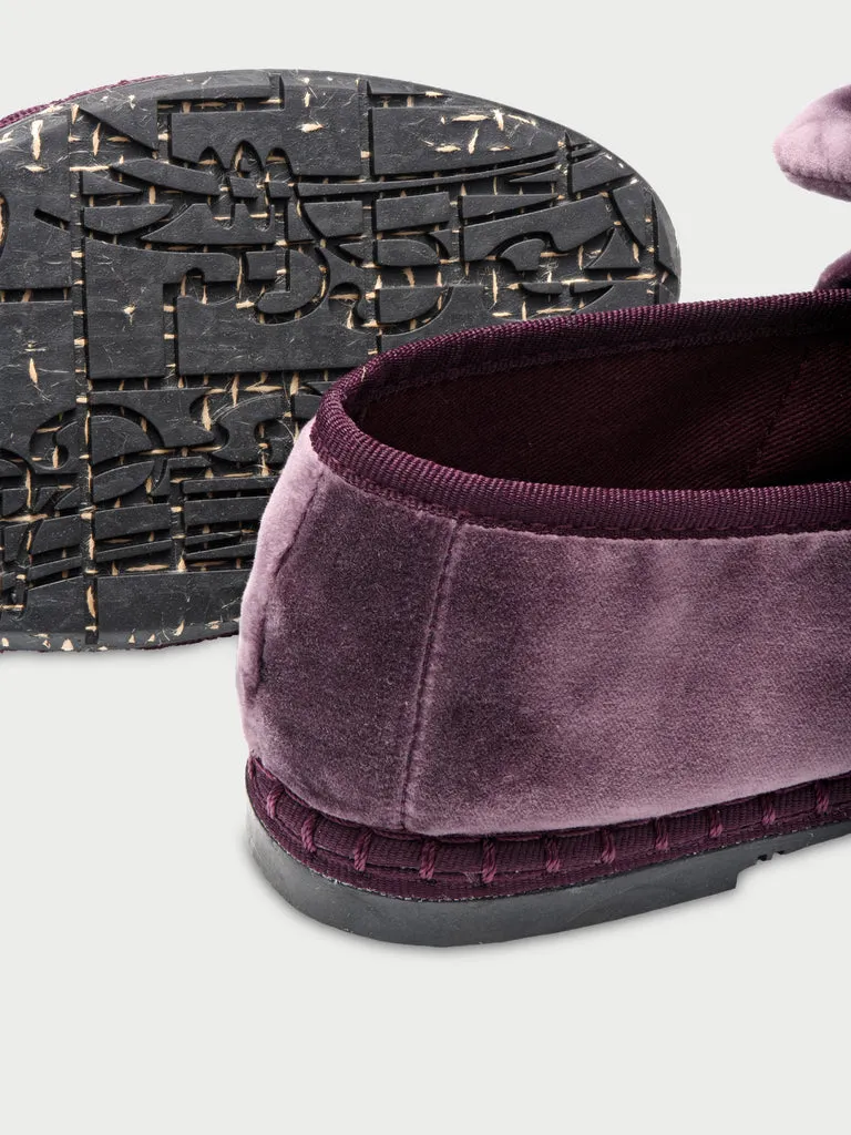 Flagelus Lyra Amethyst pantofi visinii catifea