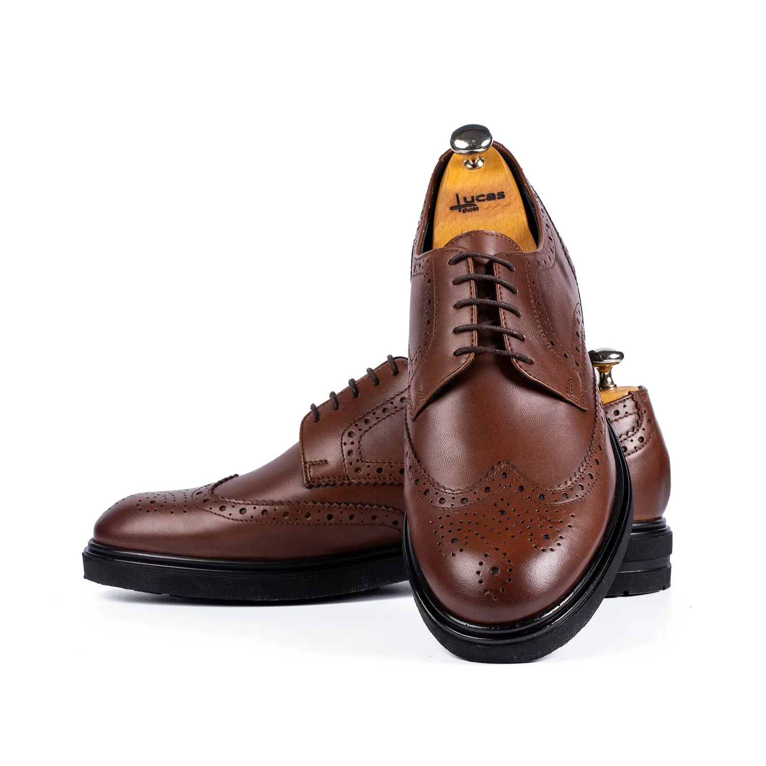Lucas Shoes Elegant 550 Oslo pantofi maro deschis piele