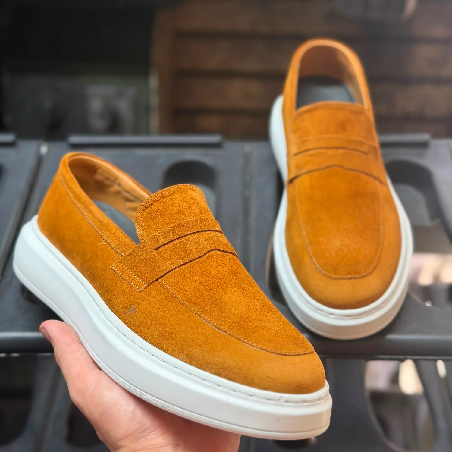 Lucas Shoes Ezra Autumn loafers velur toamna