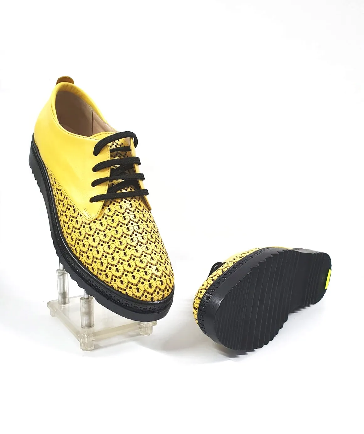 Catinca Shoes XP5 G pantofi dama piele naturala galben