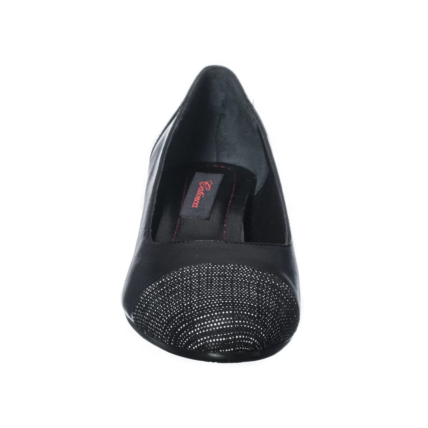 Catinca Shoes T7 NVP pantofi dama negri piele varf puncte