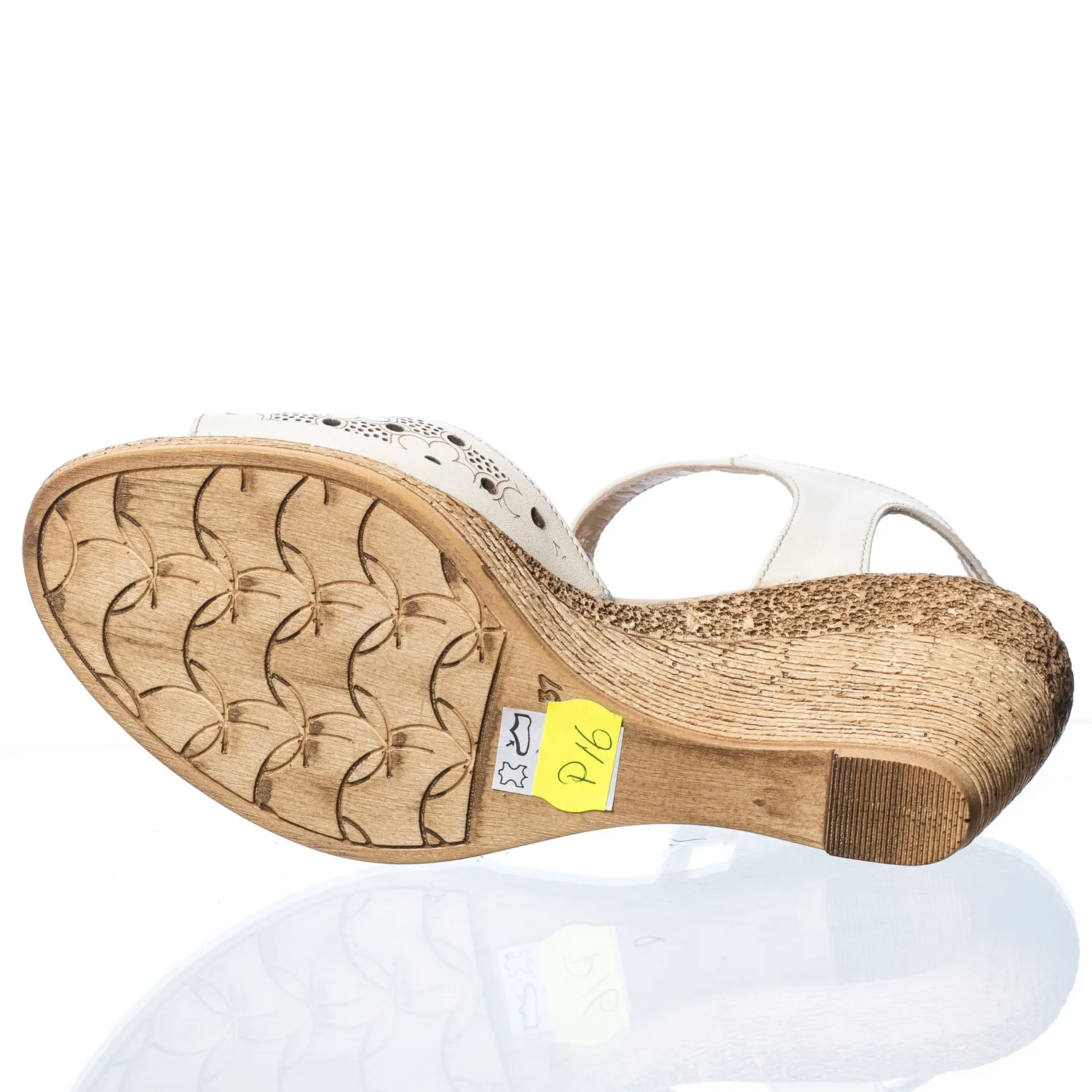 Catinca Shoes P16 B sandale dama bej piele naturala