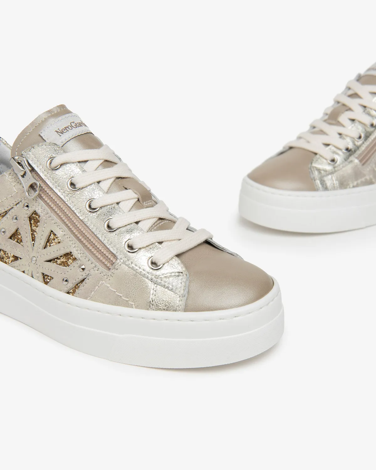 NeroGiardini Sneakers Dama Piele si Textil Vara