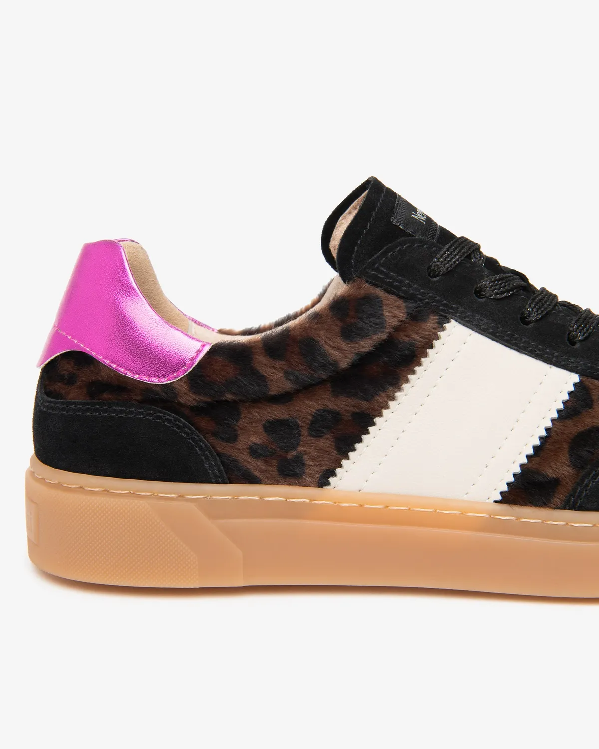 NeroGiardini sneakers dama piele intoarsa animal print