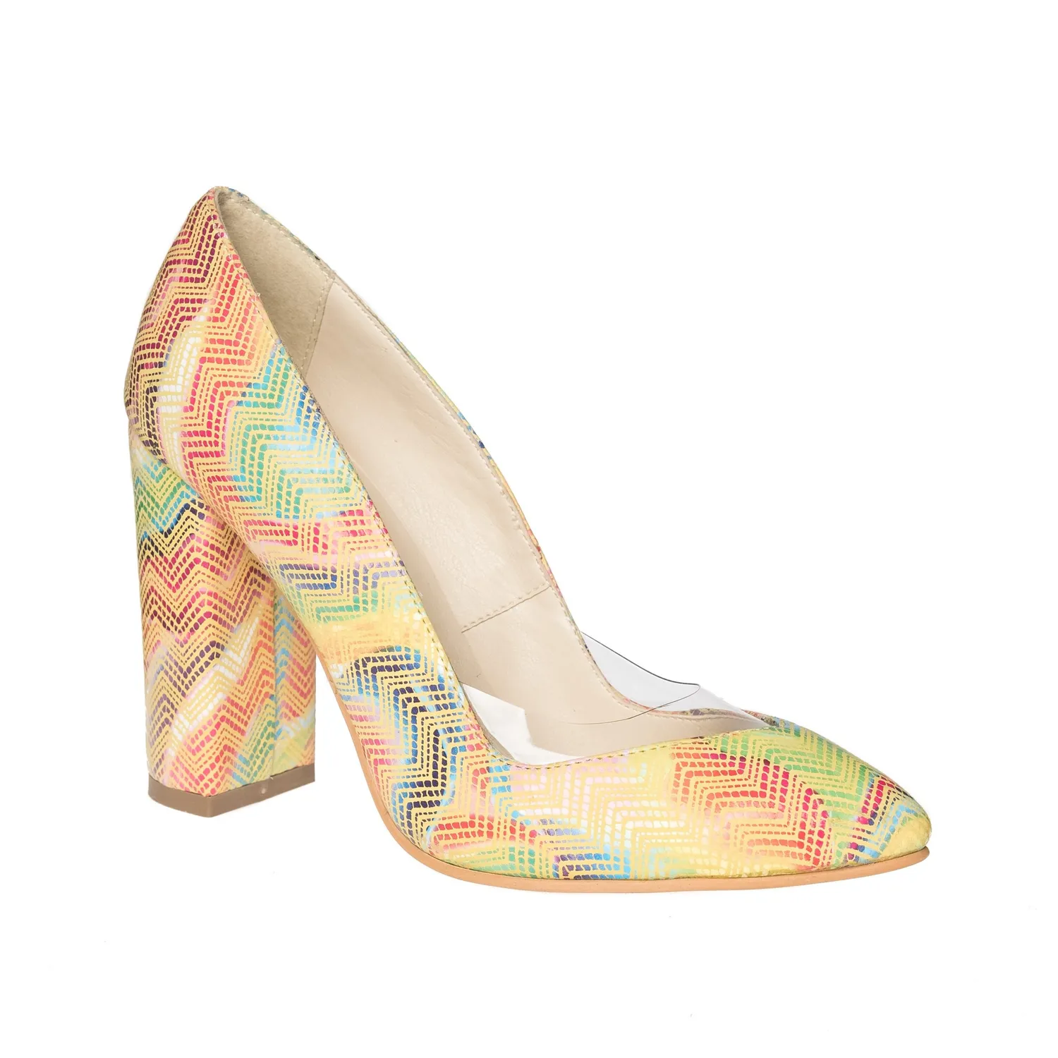 Catinca Shoes R12 M pantofi dama piele multicolori