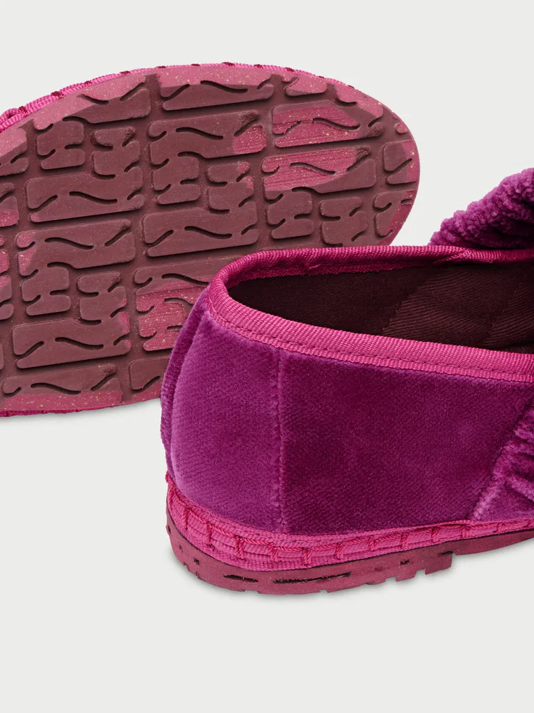 Flagelus Mafalda Magenta pantofi catifea fuchsia