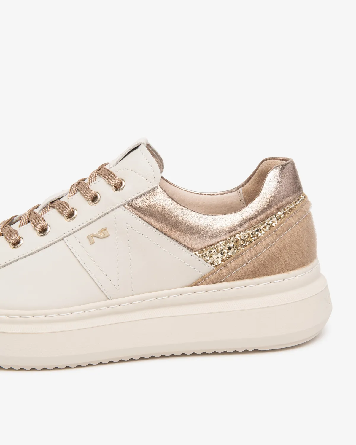 Sneakers NeroGiardini dama piele cu platforma 40 mm