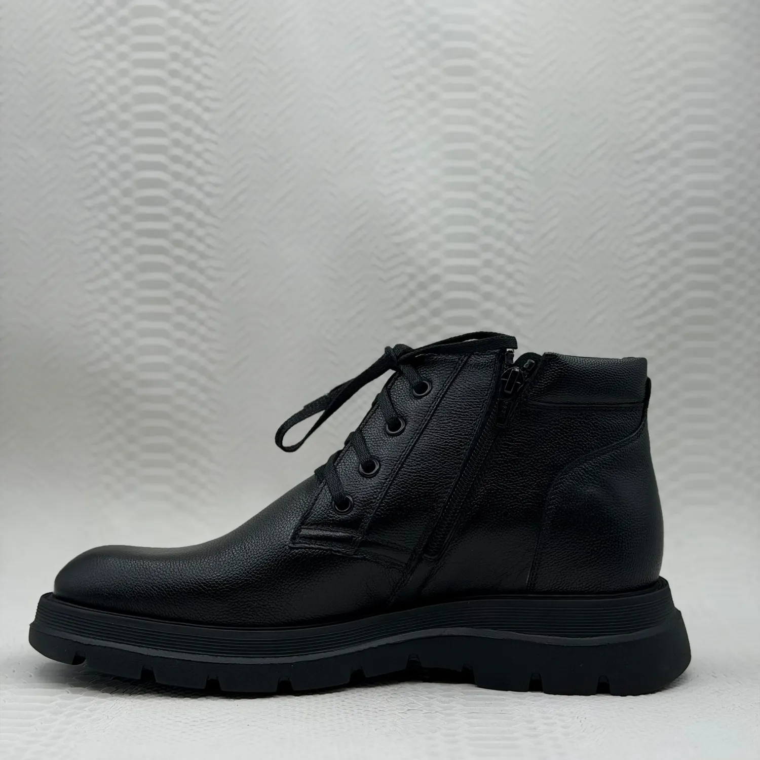 Lucas Shoes Ghete 390 ghete negru bizon piele