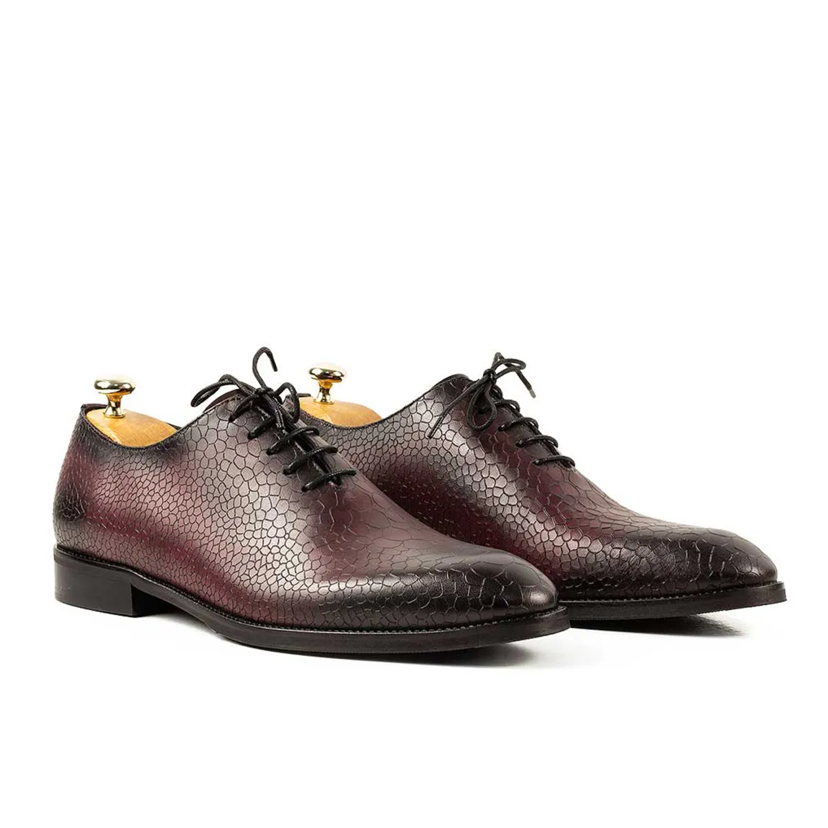 Lucas Shoes Elegant 715 pantofi bărbați bordo piele