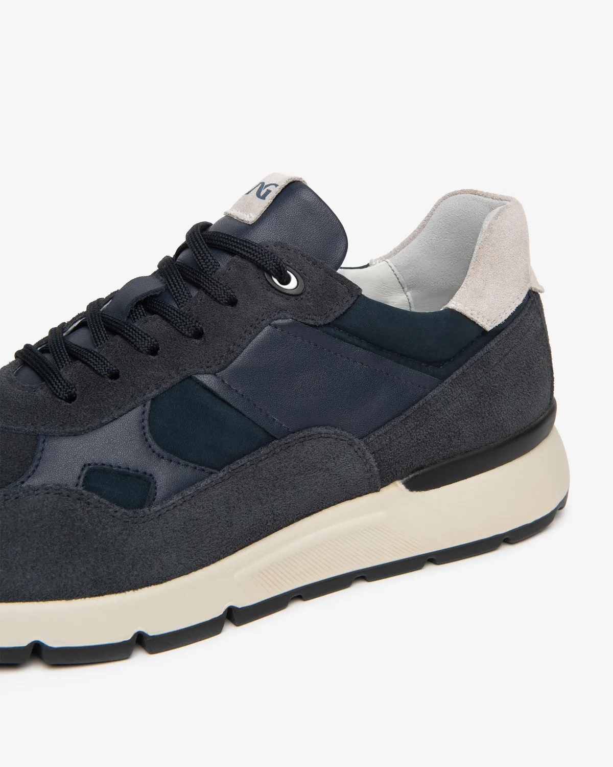Sneakers barbati NeroGiardini piele intoarsa canvas