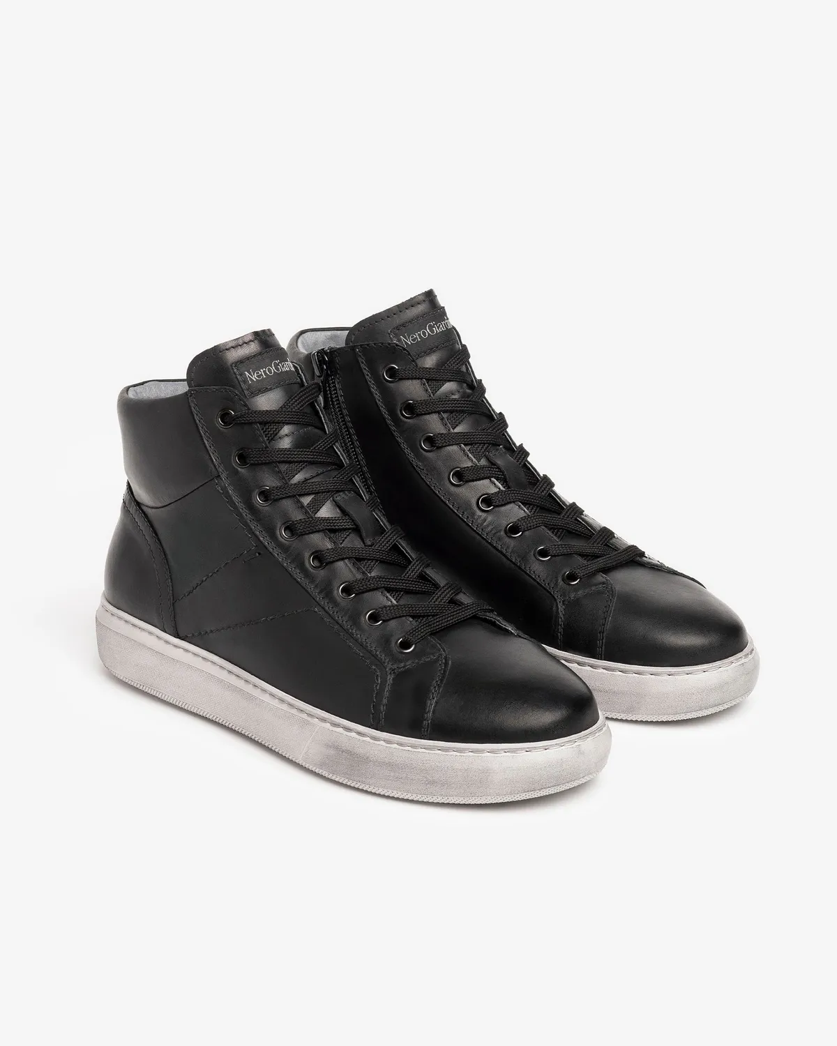 NeroGiardini sneakers bărbați piele high-top DryGo